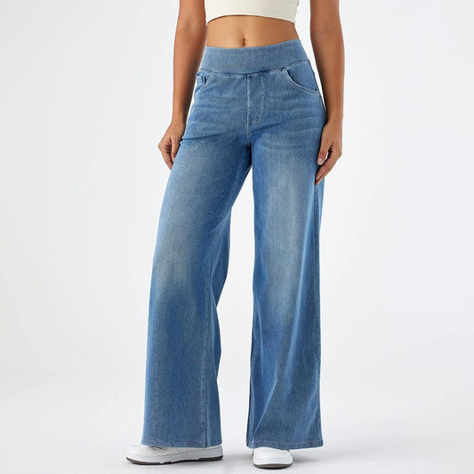Racheal-Fancy High Waist Baggy Jeans