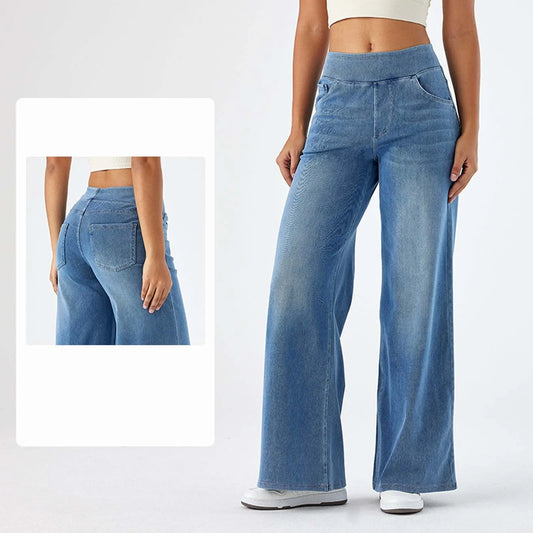 Racheal-Fancy High Waist Baggy Jeans